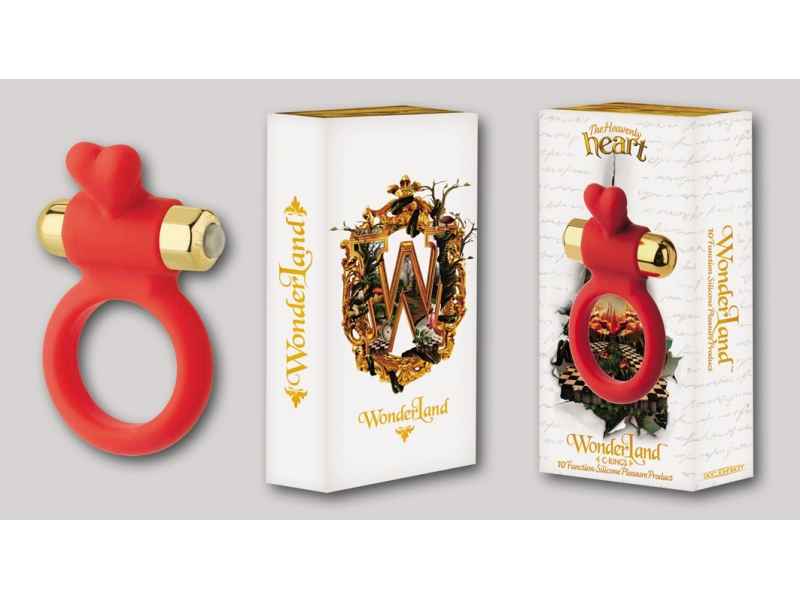 WONDERLAND C-RING. 10 FUNKTIONEN. THE HEAVENLY HEART. ROT