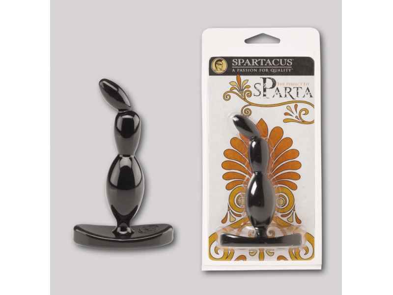 SPARTA ELASTOMER PLUG. PROSTATEOR G-SPOT STIMULATION. SCHWARZ