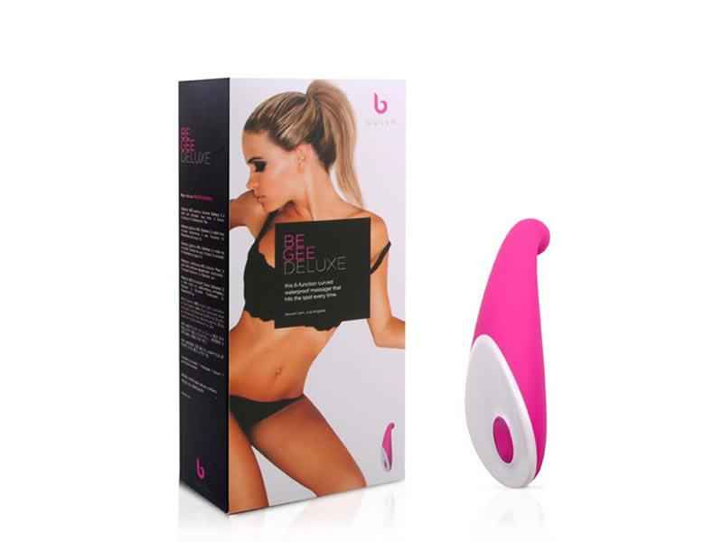 BEGEE DELUXE VIBE. 6 FUNKTIONEN. SILIKON. CRANBERRY ROT. 14CM