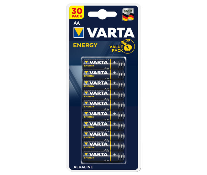 Varta Batterie Alkaline Mignon AA Energy Blister (30-Pack) 04106 229 630