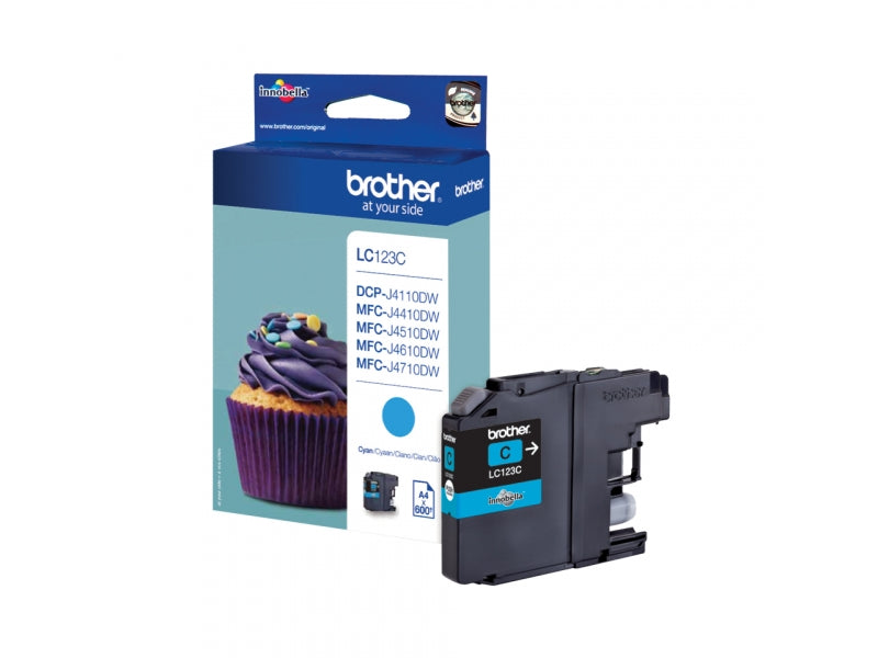 Brother Tinte cyan LC123C | Brother - LC123C