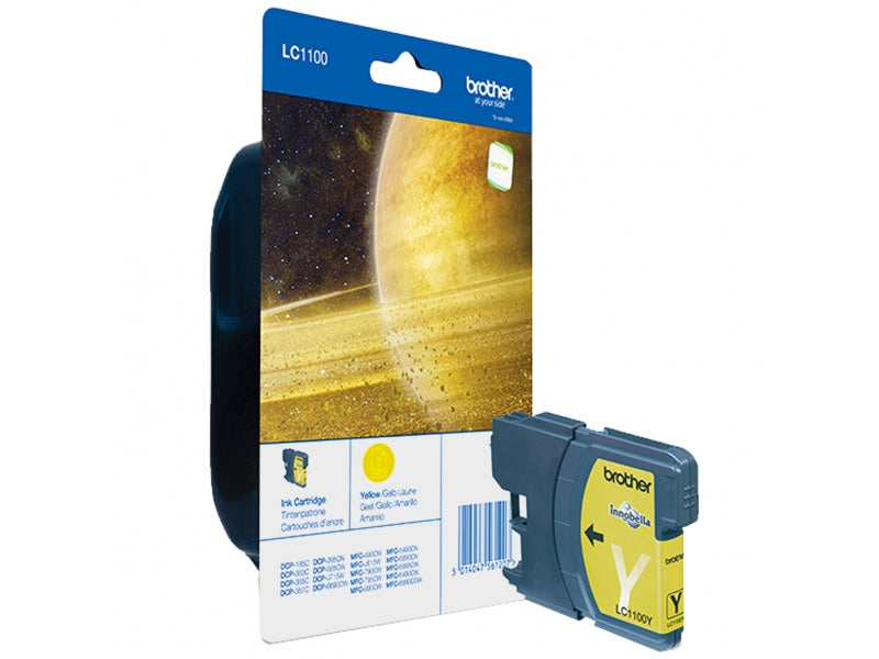 Brother LC LC1100Y - Ink Cartridge Original - Yellow - 7.5 ml LC1100Y