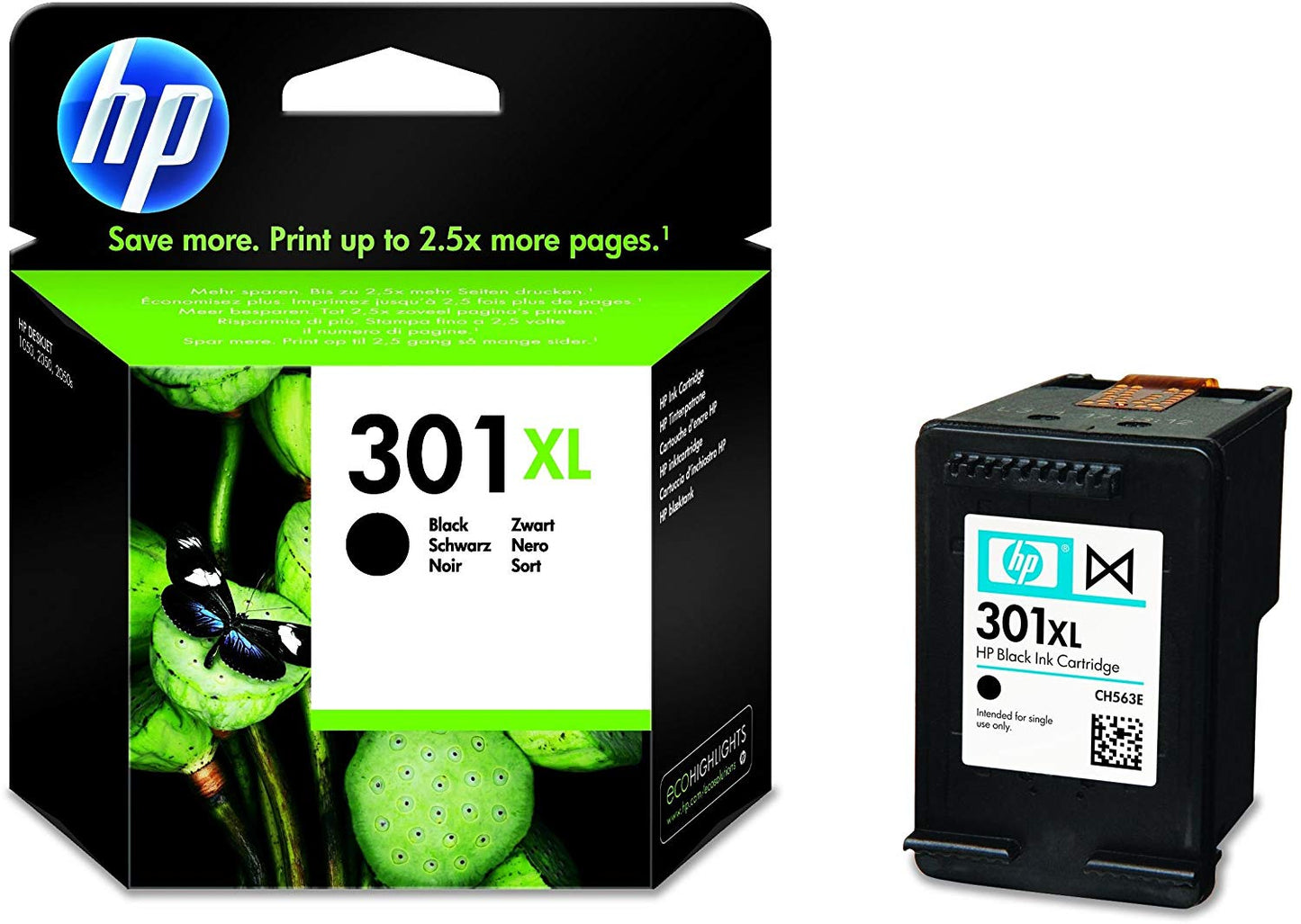 Tintenpatrone NR.301XL/CH563EE schwarz - CH563EE