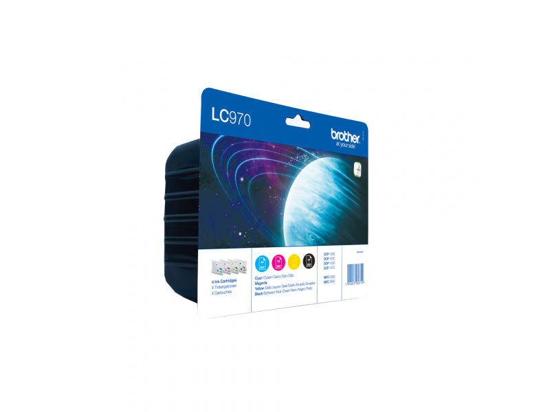 Brother Ink Cartridge Original - Black. cyan. magenta - 6.1 ml LC970VALBP