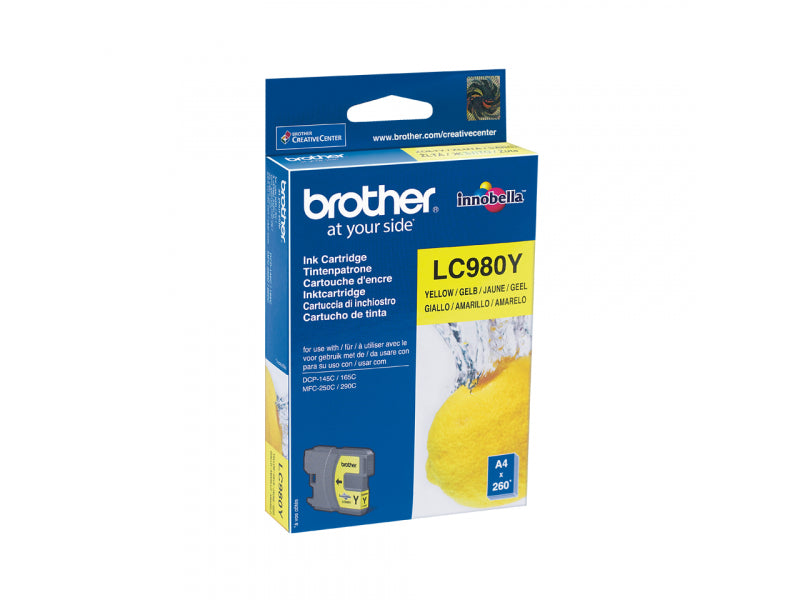 Brother Ink Cartridge Original - Yellow - 5.5 ml LC980Y