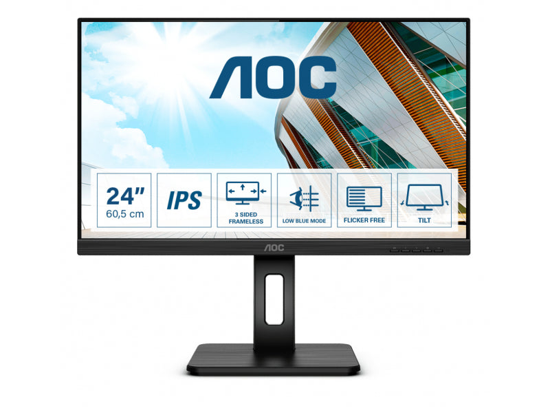 AOC P2 60.5 cm (23.8inch) - Full HD - LED Black 24P2Q