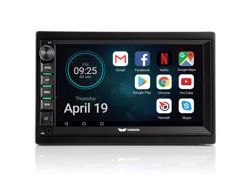Vordon 7 Car Radio with Bluetooth. Navigation System & Parkcamera AC-8290