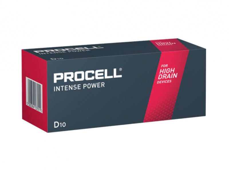 Battery Duracell PROCELL Intense Mono. D. LR20. 1.5V (10-Pack)