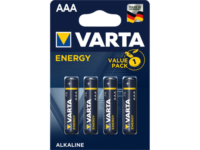 Varta Battery Alkaline. Micro. AAA. LR03. 1.5V - Energy. Blister (4-Pack)