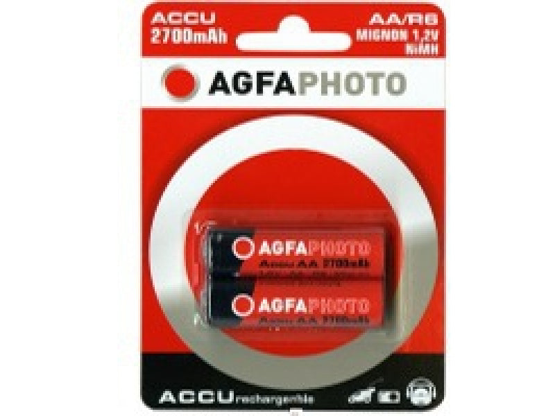 AGFAPHOTO Akku 2700mAh Power Alkaline AA Mignon (2-Pack)