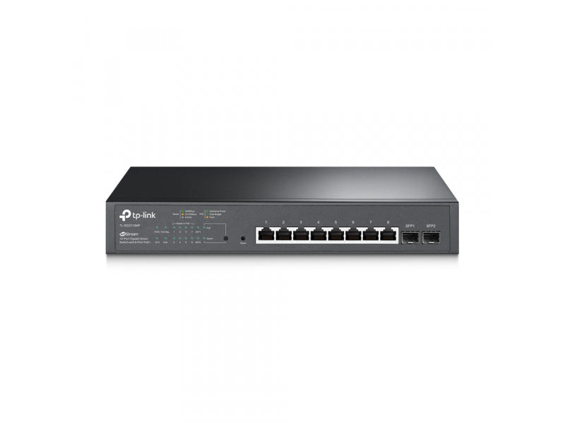 TP-LINK 10-Port Gigabit Smart PoE Switch 8-Port PoE+ TL-SG2210MP