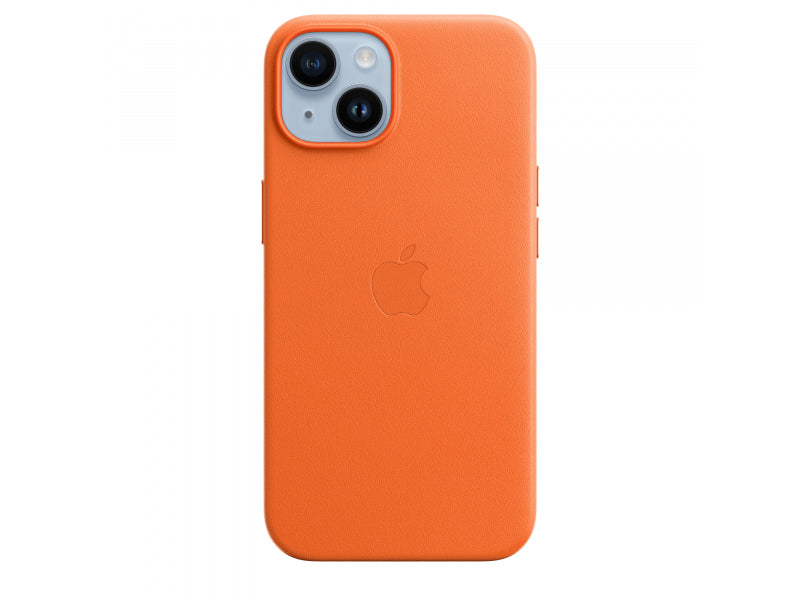 Apple iPhone 14 Leather Case with MagSafe Orange MPP83ZM/A