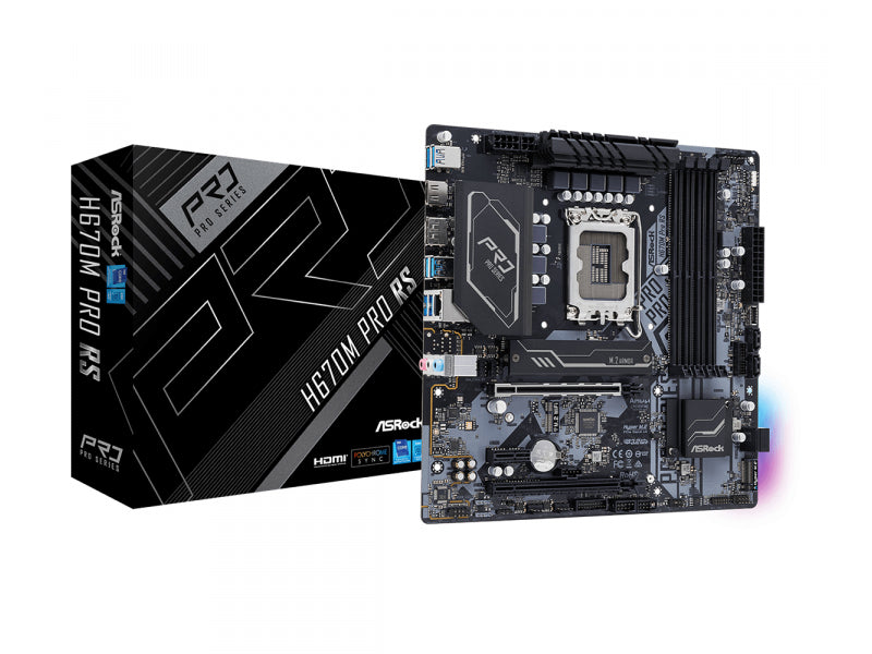 ASRock H670M Pro RS Intel Motherboard 90-MXBHK0-A0UAYZ
