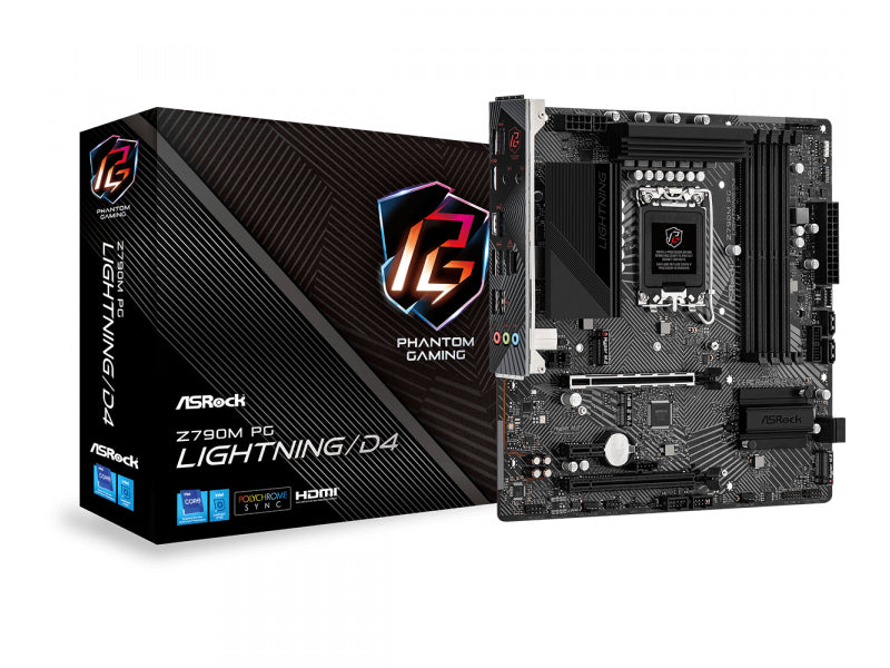 ASRock Z790M PG Lightning/D4 Intel Motherboard 90-MXBJW0-A0UAYZ