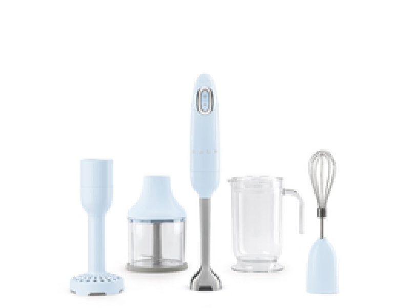 Smeg Hand Blender 50\'s Style Pastel Blue HBF22PBEU