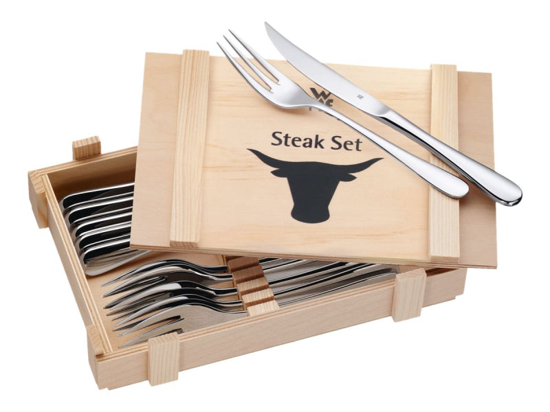 WMF Steak Cutlery Set 12-Piece Stainless Steel 12.8063.6046