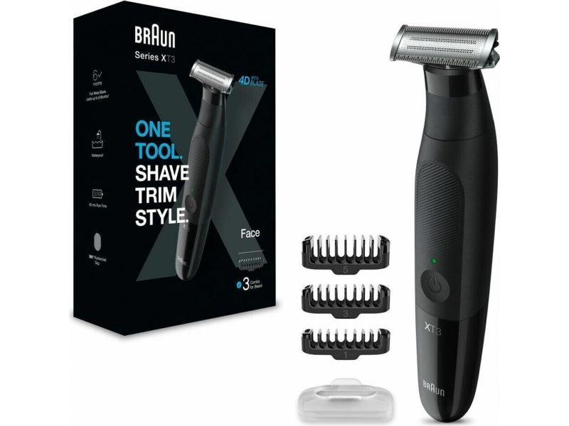 Braun Series X XT3100 Shaver Black. Metallic
