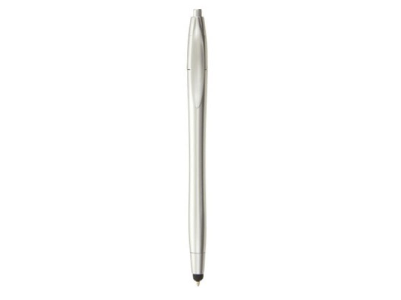 2-in-1 ballpoint pen silver and stylus pen for touchscreens