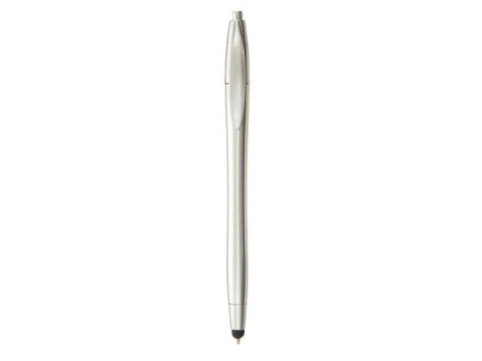 2-in-1 ballpoint pen silver and stylus pen for touchscreens