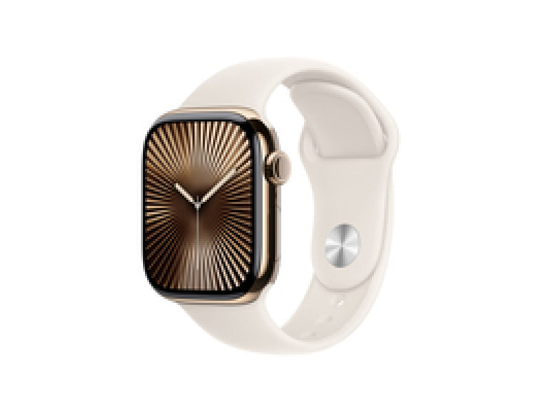 Apple Watch S10 Titan Gold 42mm GPS+Cell Sports Starlight (MX063QF/A)