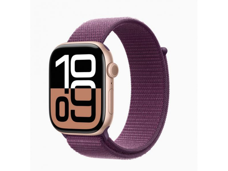 Apple Watch S10 Alu Rose Gold 46mm GPS+Cell Sports Plum (MWY83QF/A)