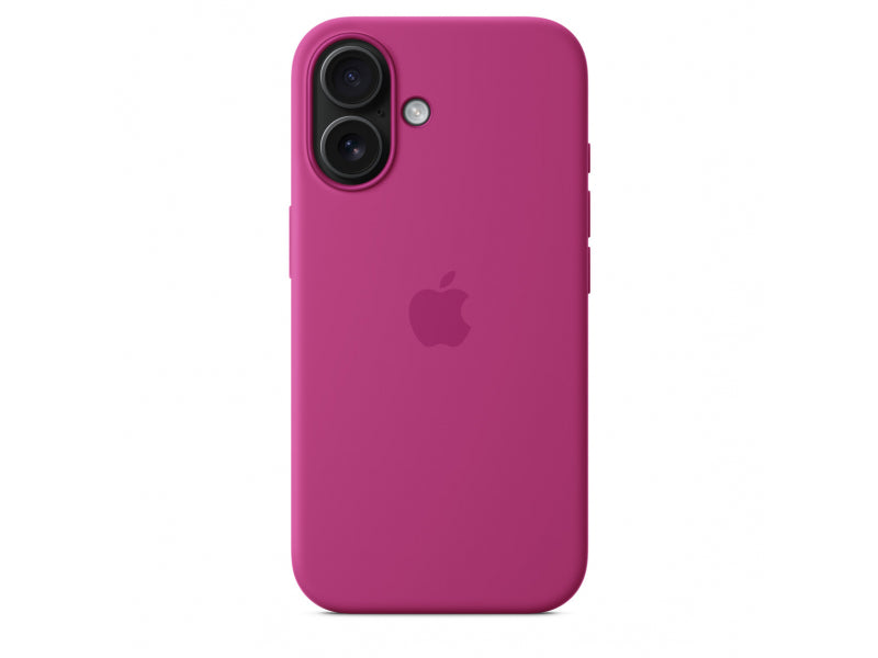 Apple iPhone 16 Silicone Case w/ MagSafe - Fuchsia