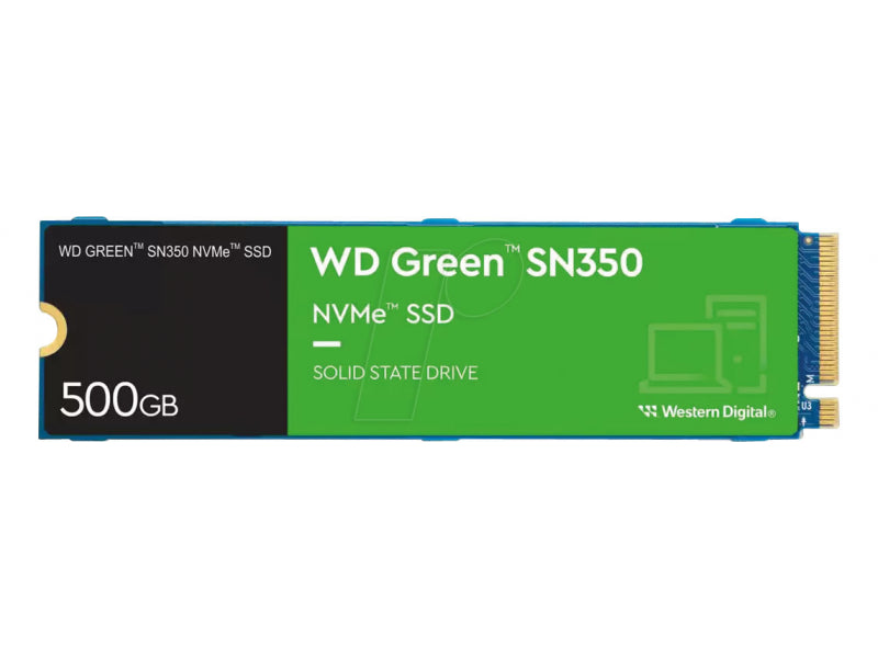 WD SSD M.2 500GB Green SN350 NVMe PCIe 3.0 x 4 - WDS500G2G0C