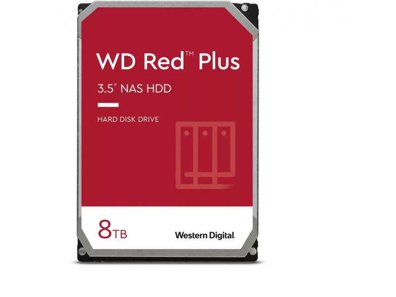 WD Red Plus NAS 8TB SATA III 256MB 6Gb/s 3.5 - WD80EFPX