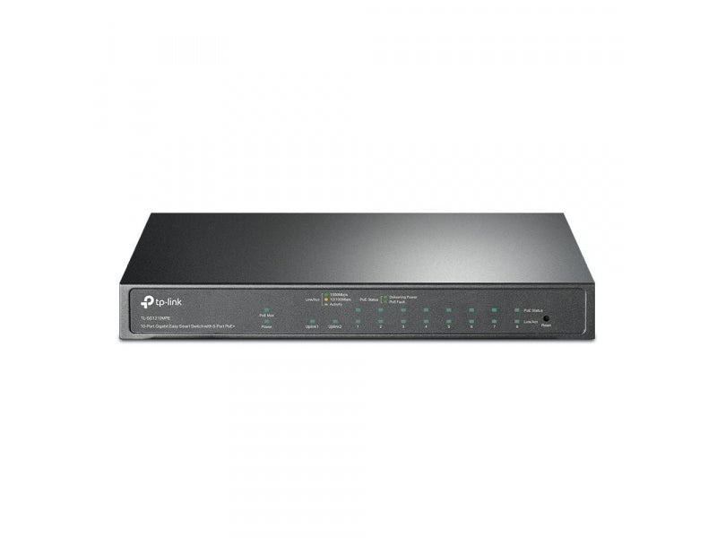 TP-Link 10-ports managed PoE smart switch Black - TL-SG1210MPE