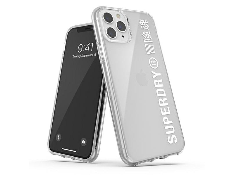SuperDry Snap iPhone 11 Pro Max Clear Case white