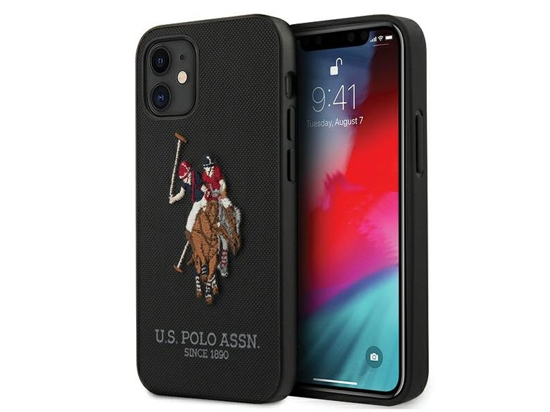 US Polo iPhone 12 mini black Polo Embroidery Collection