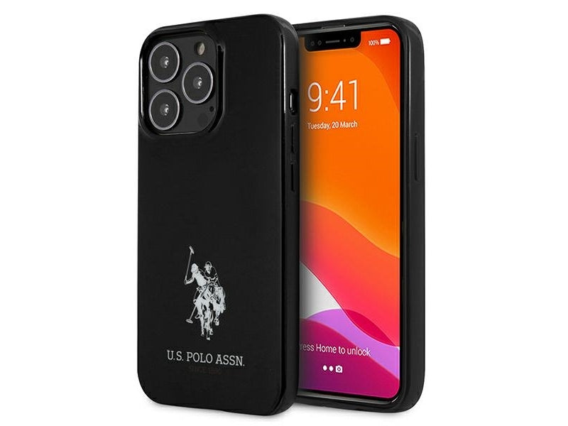 US Polo iPhone 13/13 Pro black hardcase Horses Logo