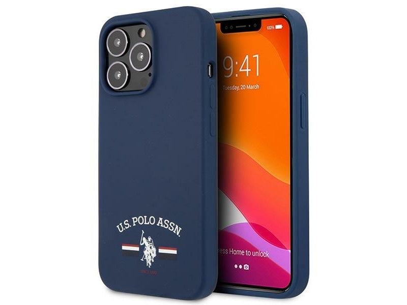 US Polo iPhone 13 Pro Max navy Silicone Collection