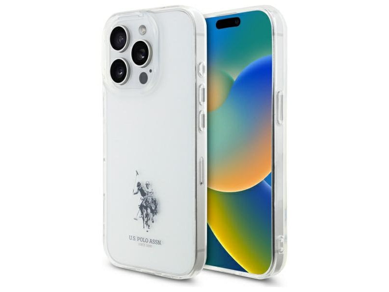 US Polo iPhone 15 Pro Max transparent IML Printed Double Horse Log