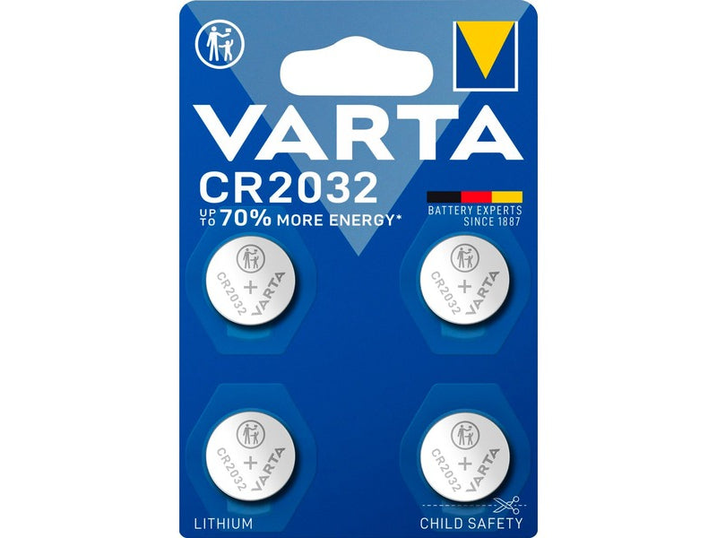 VARTA Lithium Coin Button Cell CR2032 3Volt Battery 4pcs - 06032101404