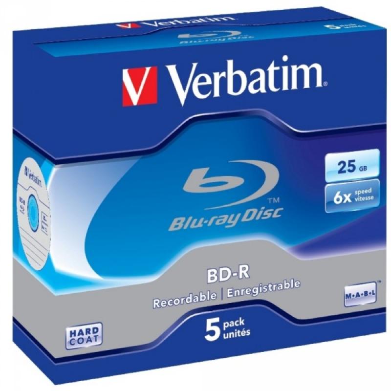 BD-R 25GB Verbatim 6x 5er Jewel Case 43715