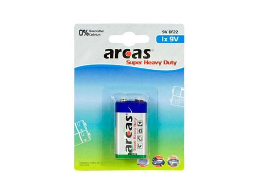 Battery Arcas 9V Block (1 Pcs.)