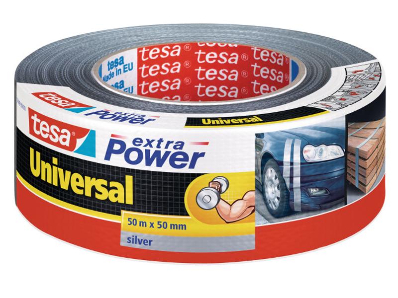 Tesa extra Power Universal DUCT TAPE 50mm/50 Meter (Silver)