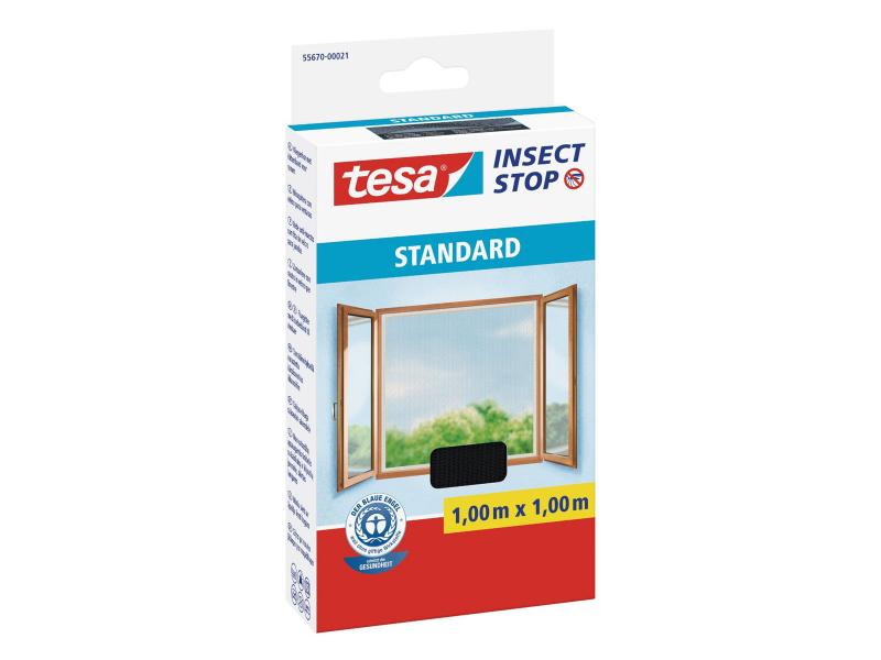 Tesa Insect Stop Fly Screen Standard 1m x 1m (Black)