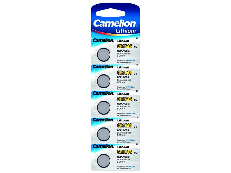 Battery Camelion CR1616 Lithium 3V (5 pcs.)