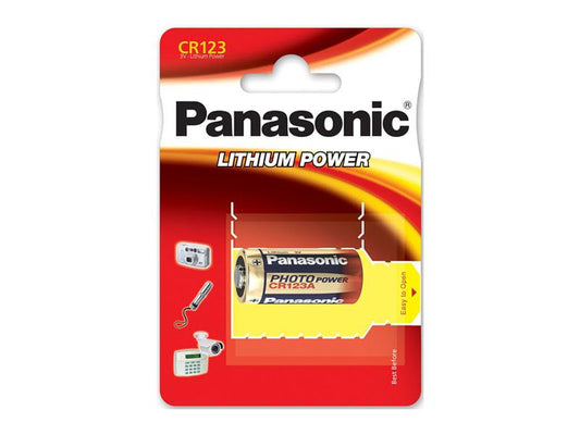 Battery Panasonic Lithium Power CR123 (1 Pcs)