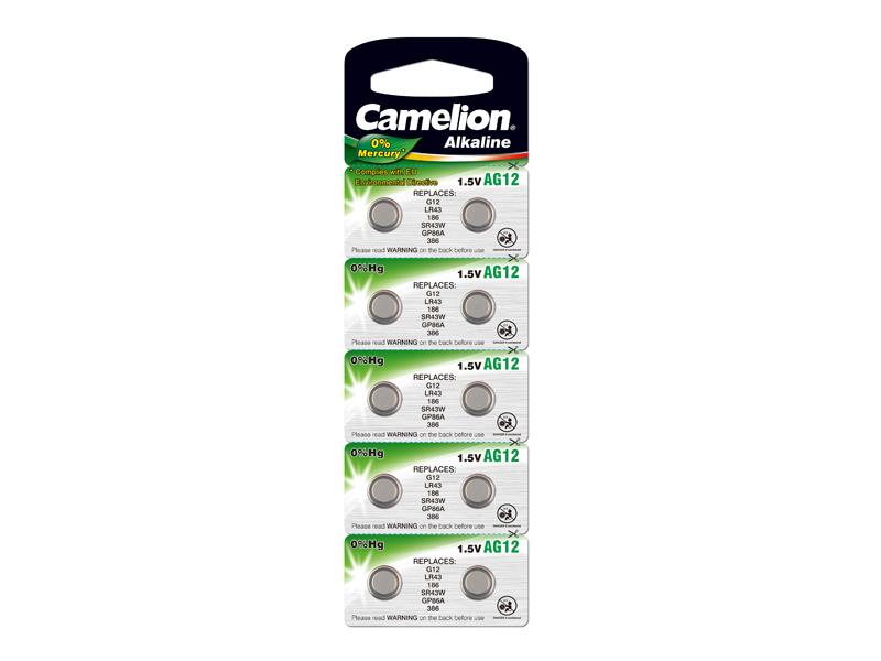 Battery Camelion Alkaline AG12 0% Mercury/Hg (10 pcs.)