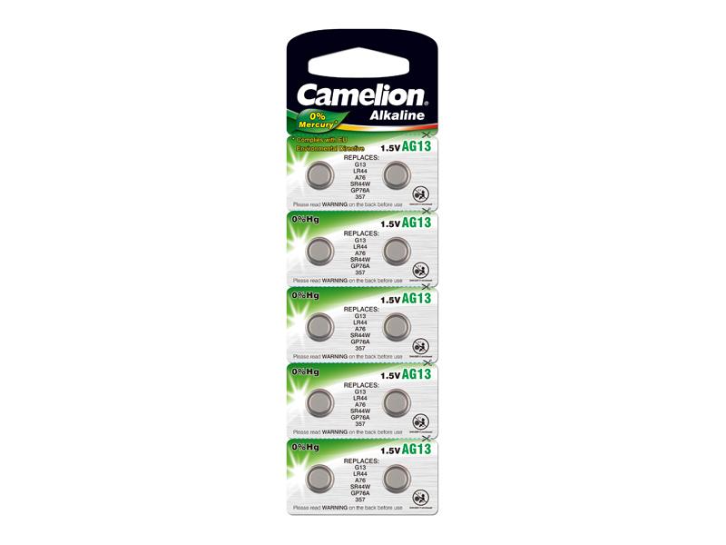 Battery Camelion Alkaline AG13 0% Mercury/Hg (10 pcs.)