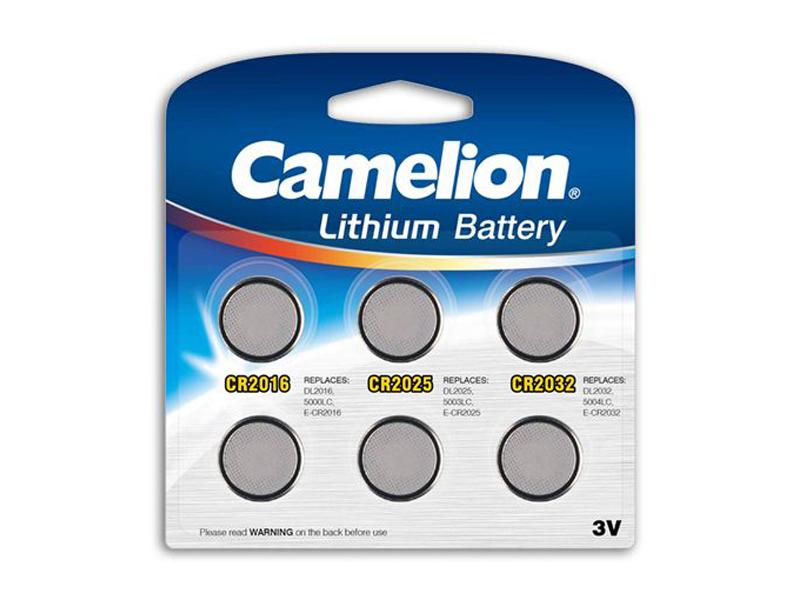 Battery Camelion Lithium Mix Set CR2016. CR2025. CR2032 (6 pcs.)