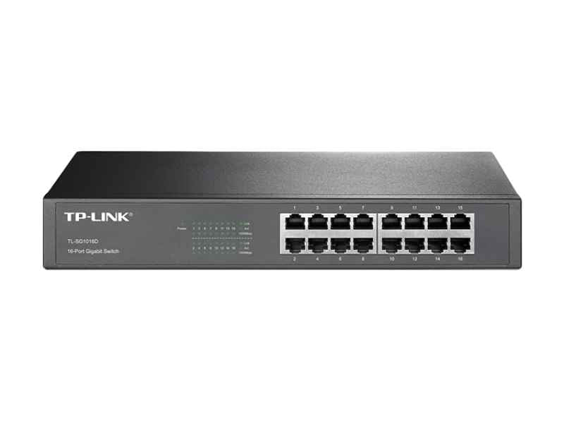 TP-LINK 16-Port Gigabit Desktop/Rackmount Switch TL-SG1016D