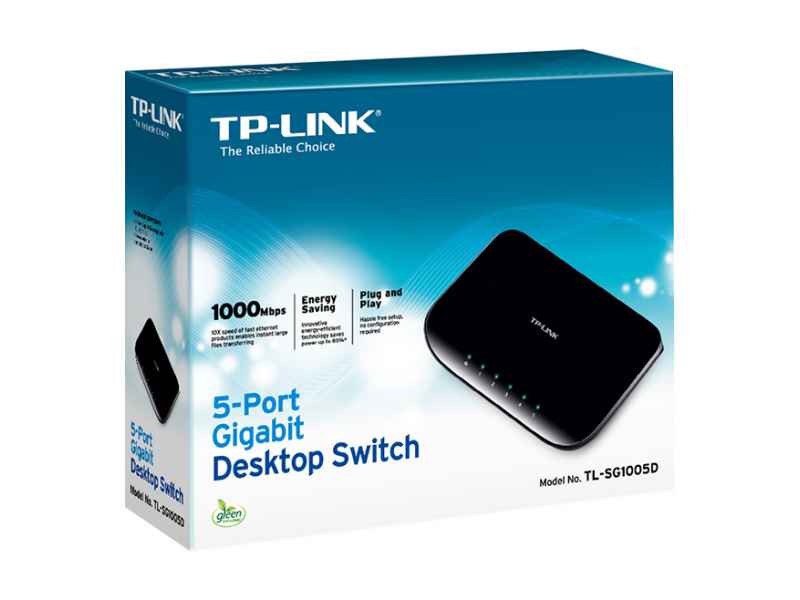 TP-LINK Unmanaged network switch Gigabit Ethernet (10/100/1000) TL-SG1005D