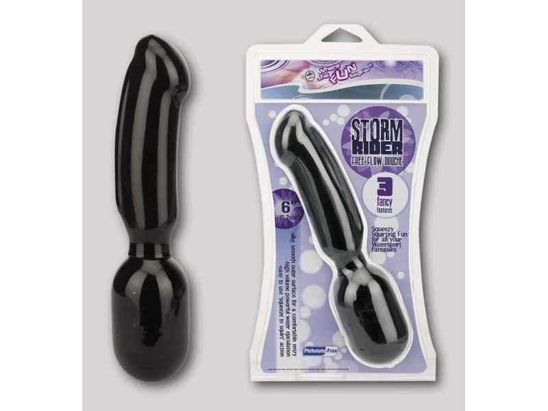 STORM RIDER 6ZOLL PVC DOUCHE. INTIMDUSCHE. SCHWARZ. 15. 2CM