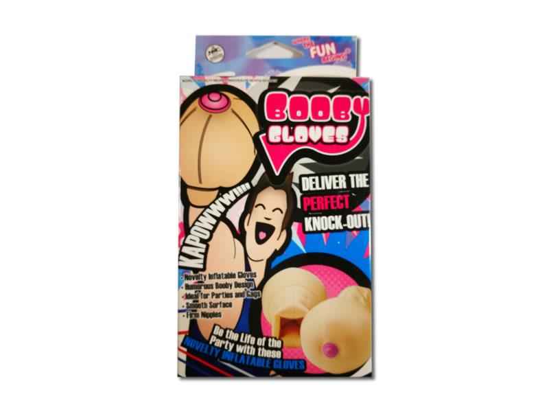 BOOBIE GLOVES. AUFBLASBARE HANDSCHUHE. NATUR