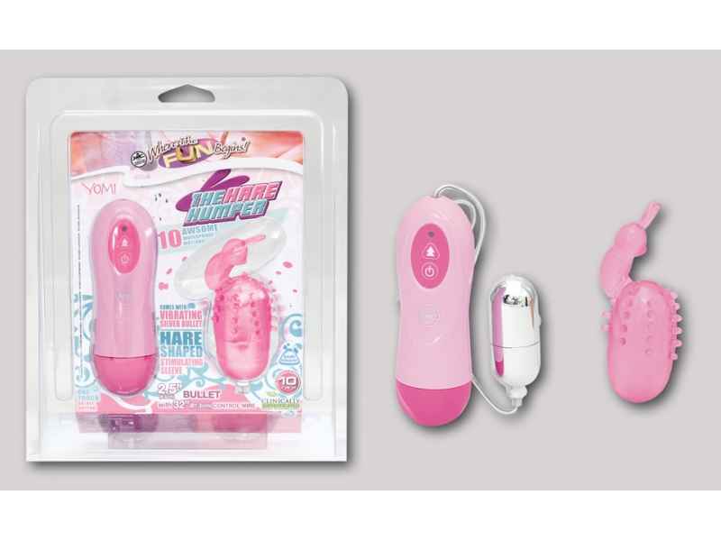 THE HARE HUMPER. 10 FUNKTION EGG & RABBIT SLEEVE. PINK