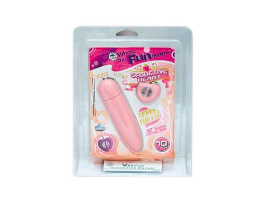 SEDUCTIVE HEART. VELVET TOUCH. VIBRO. 10FUNCT. 12CM. PINK